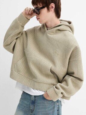BNWT AW25 PROJECT X PARIS TEXTURED KNIT HOODIE M